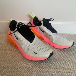 Nike Women’s Air Max 270 - White and Neon Pink